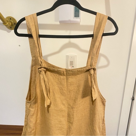 MANGO - Linen Beige Jumpsuit - Size M - Picture 9 of 15